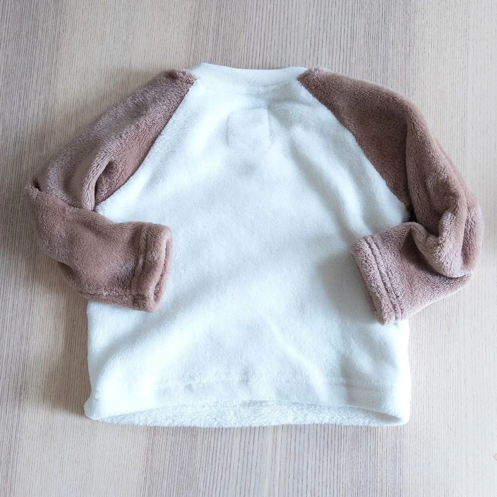 Disney Primark Winnie the Pooh Fleece Set Brown White Baby 6-9 Months